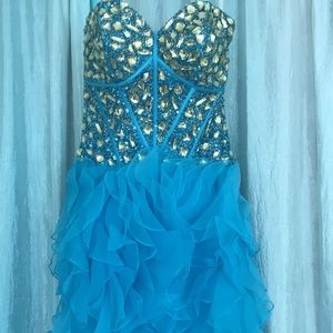 Teal Prom Dress